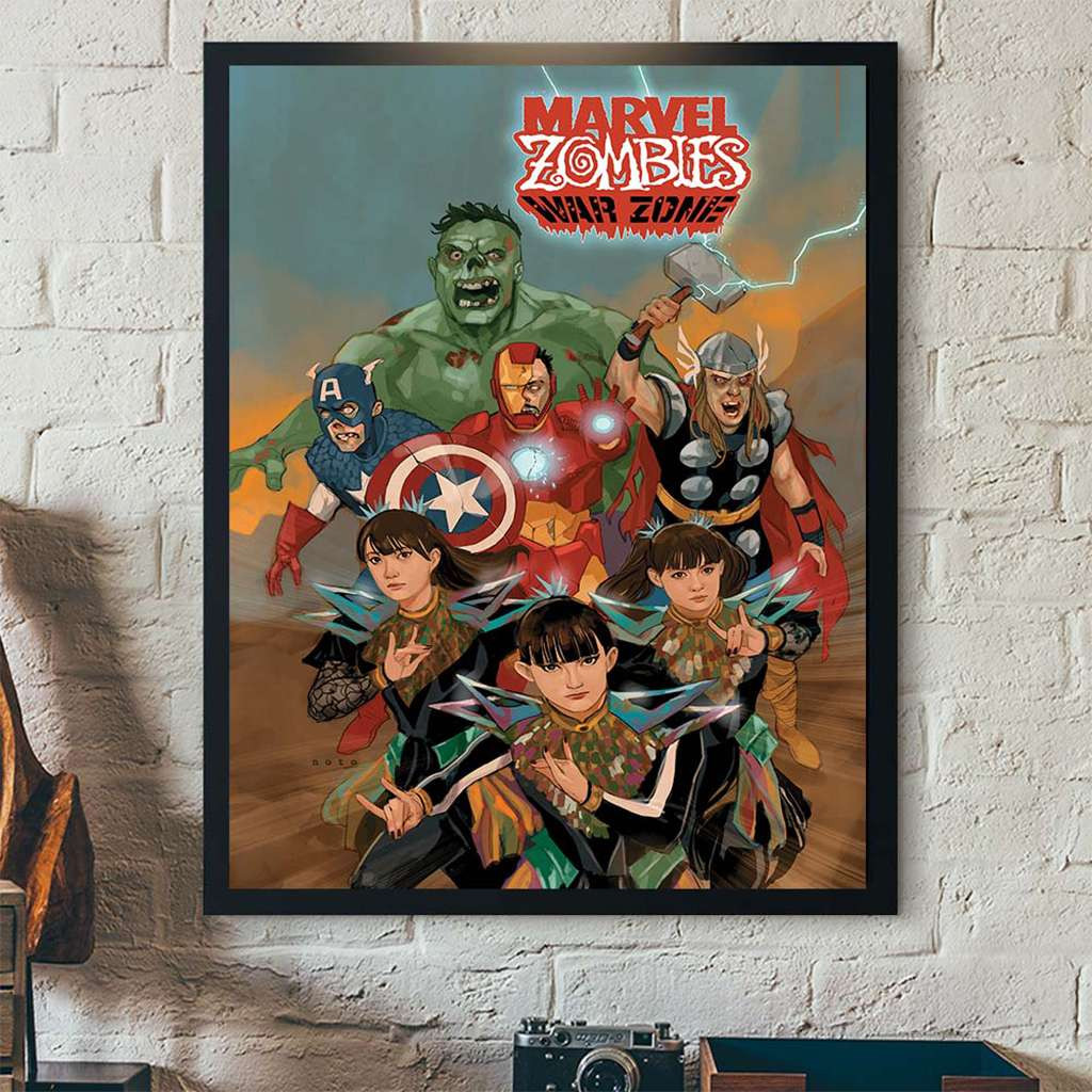 Babymetal X Marvel Zombies War Zone Variant Cover Comic Edition Poster Babymetal Merch Wall Art Babymetal X Marvel Zombies War Zone Variant Cover Comic Edition Poster Babymetal Merch Wall Art