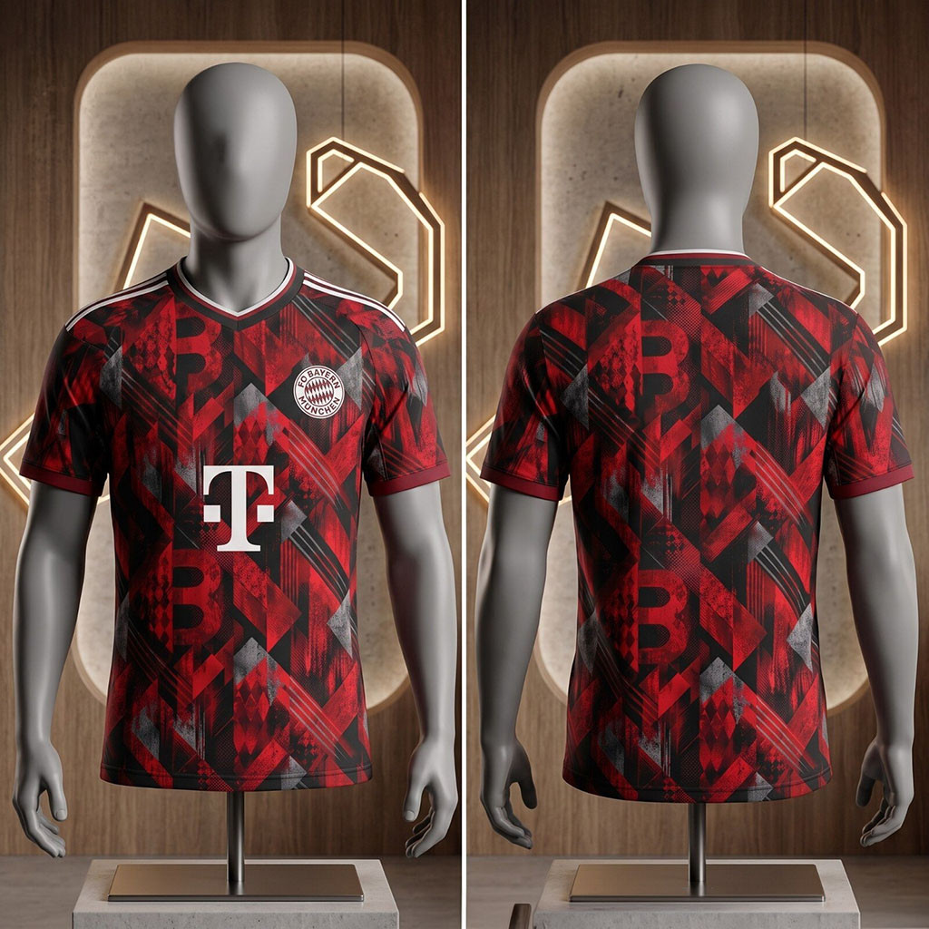 Balenciaga X Bayern Munich Football Soccer Jersey Fan Merch Best Gift For My Boyfriend