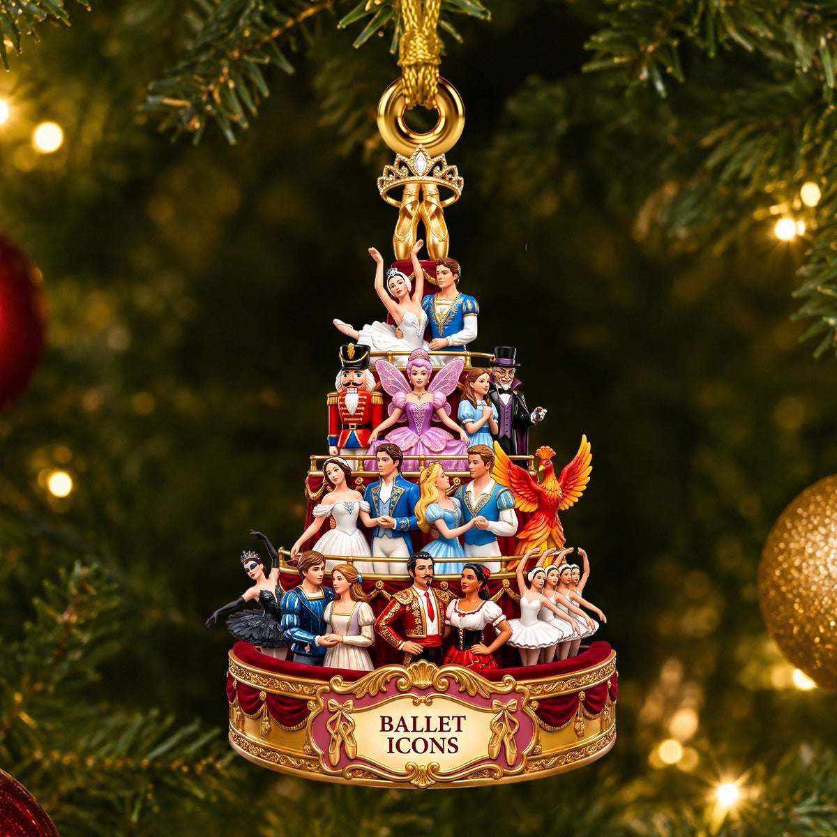 Ballet Icons Nutcracker Christmas Ornament Ballet Characters Holiday Tree Decoration Gifts