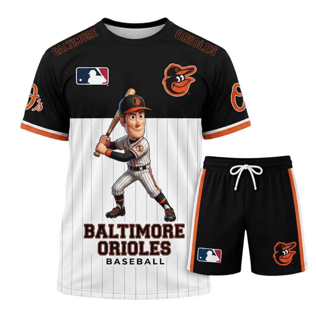 Baltimore Orioles Baseball Woody Character Shirt And Shorts Baltimore Orioles Merch Fan Gifts