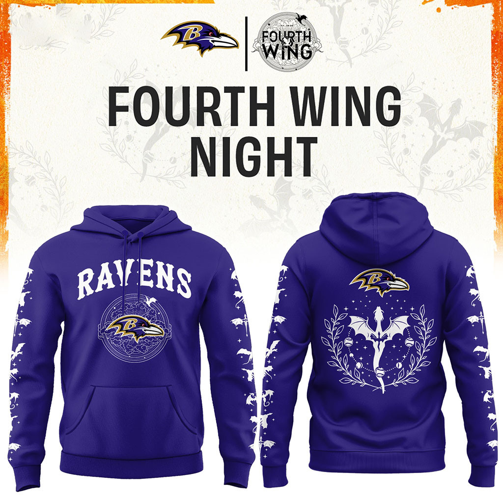 Baltimore Ravens Dragon Wing Fantasy Night 2026 Hoodie Baltimore Ravens Merch Football Fan Gift