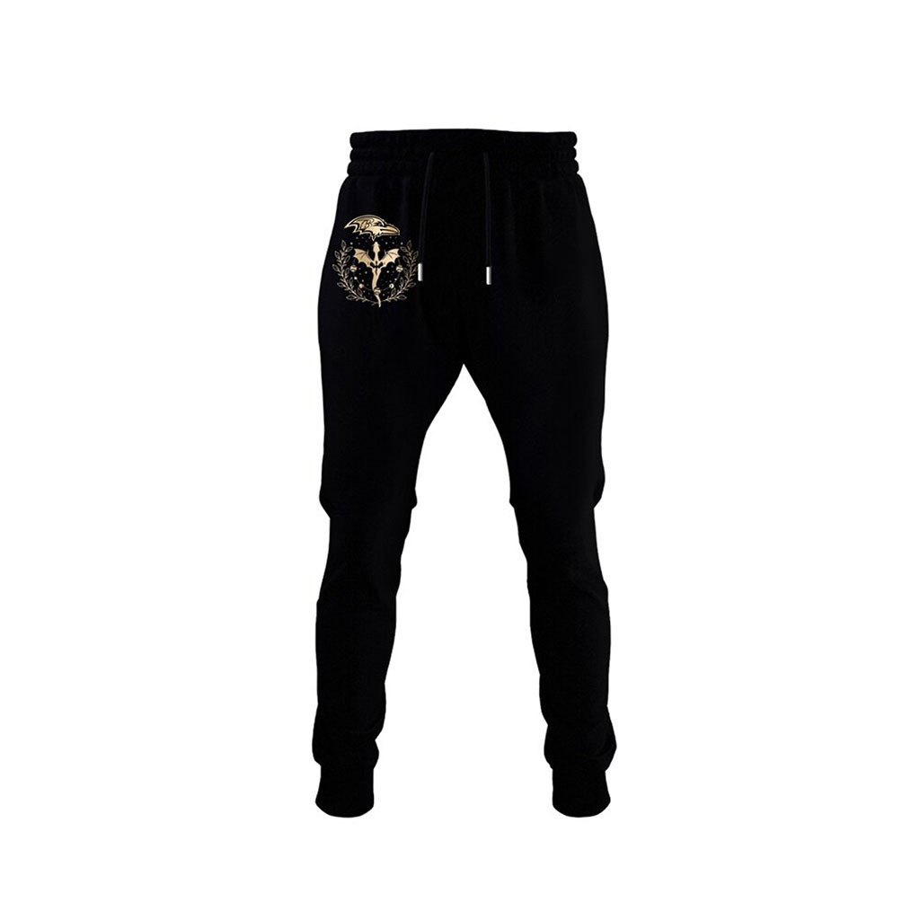 Baltimore Ravens Dragon Wing Fantasy Night 2026 Sweatpants Baltimore Football Merch Black