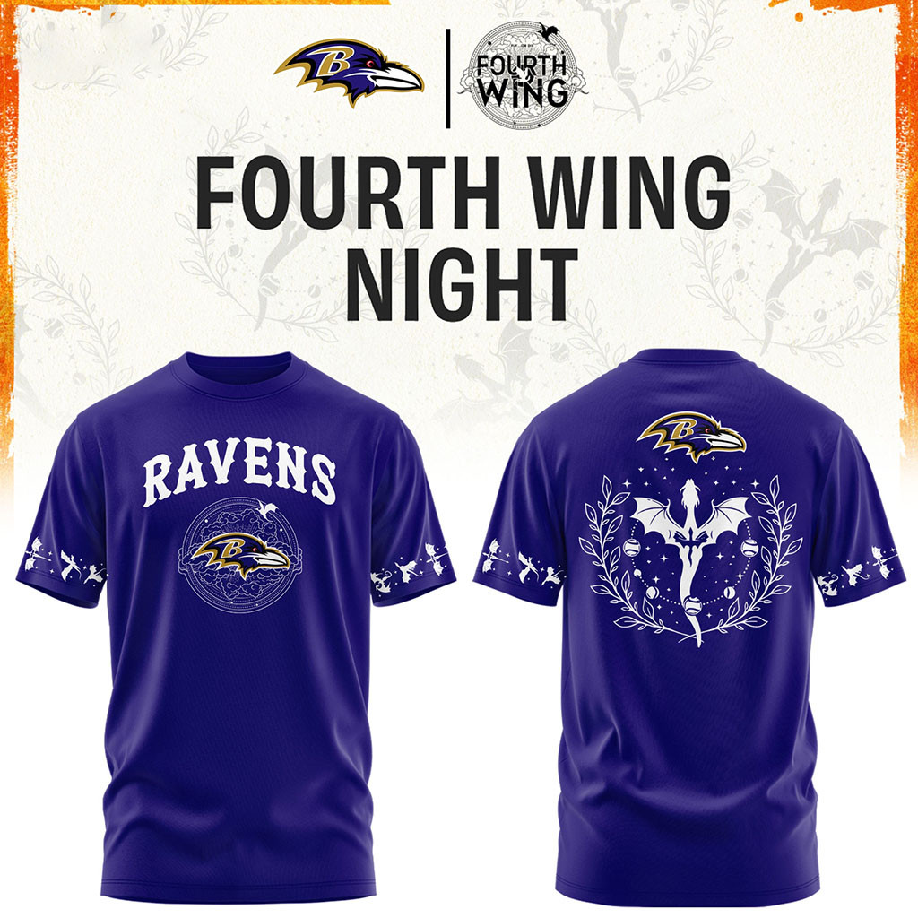 Baltimore Ravens Dragon Wing Fantasy Night 2026 T-Shirt Ravens Merch Football Lover Gifts