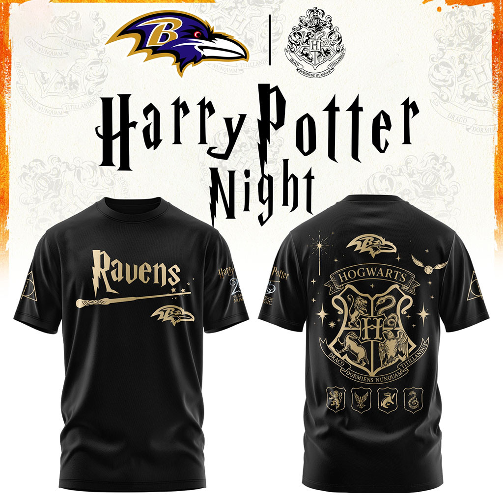 Baltimore Ravens Football Harry Potter 25th Anniversary Shirt Ravens Merch Brother Gifts Baltimore Ravens Football Harry Potter 25th Anniversary Shirt Ravens Merch Brother Gifts
