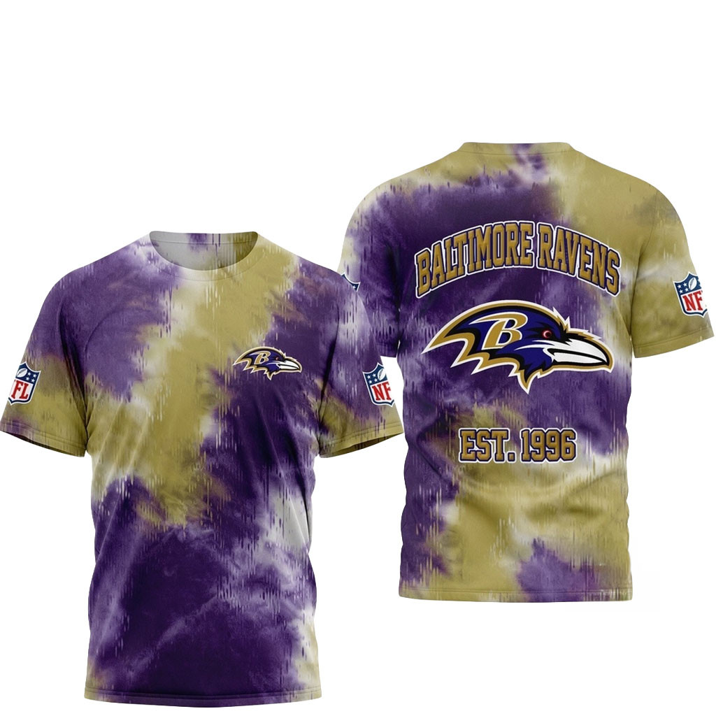 Baltimore Ravens Sunday Legends Tie Dye Shirt Ravens Merch Presents For Football Fans