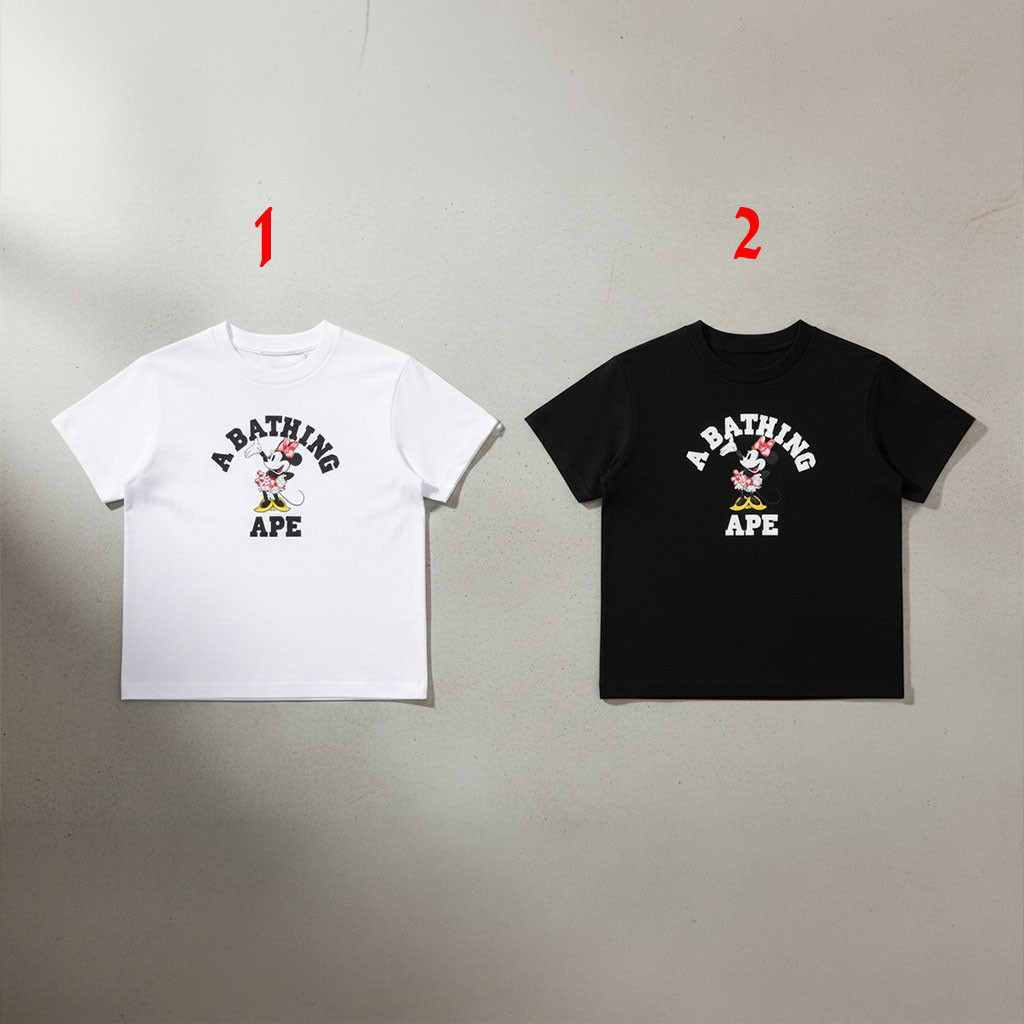 BAPE X Mickey And Minnie Collection Shirt A Bathing Ape Shirt BAPE Merch Gift For Couples BAPE X Mickey And Minnie Collection Shirt A Bathing Ape Shirt BAPE Merch Gift For Couples