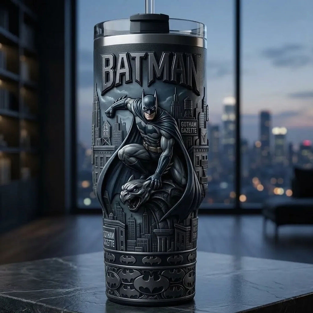Batman Gotham Gazette Tumbler Dark Knight Batman Merch Birthday Gift For Friends Batman Gotham Gazette Tumbler Dark Knight Batman Merch Birthday Gift For Friends