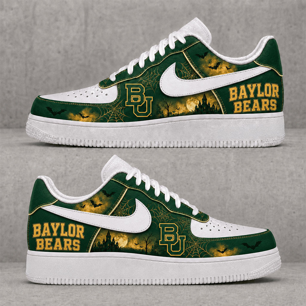 Baylor Bears Halloween Sneakers Spooky Season Shoes Baylor Bears Merch Gift For Football Fans Baylor Bears Halloween Sneakers Spooky Season Shoes Baylor Bears Merch Gift For Football Fans