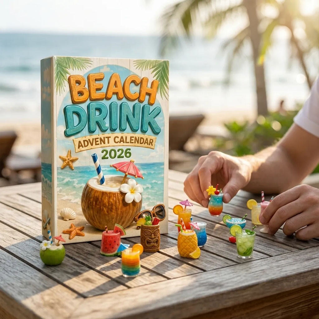 Beach Drink Advent Calendar 2026 Summer Tropical Christmas Ornaments Gift For Family Beach Drink Advent Calendar 2026 Summer Tropical Christmas Ornaments Gift For Family