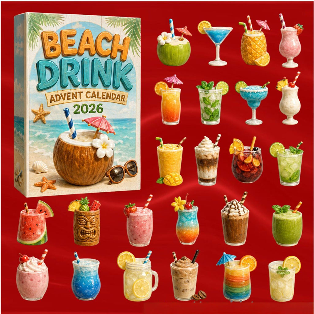 Beach Drink Advent Calendar 24 Tropical Cocktail And Smoothie Acrylic Ornament Christmas Gifts Beach Drink Advent Calendar 24 Tropical Cocktail And Smoothie Acrylic Ornament Christmas Gifts