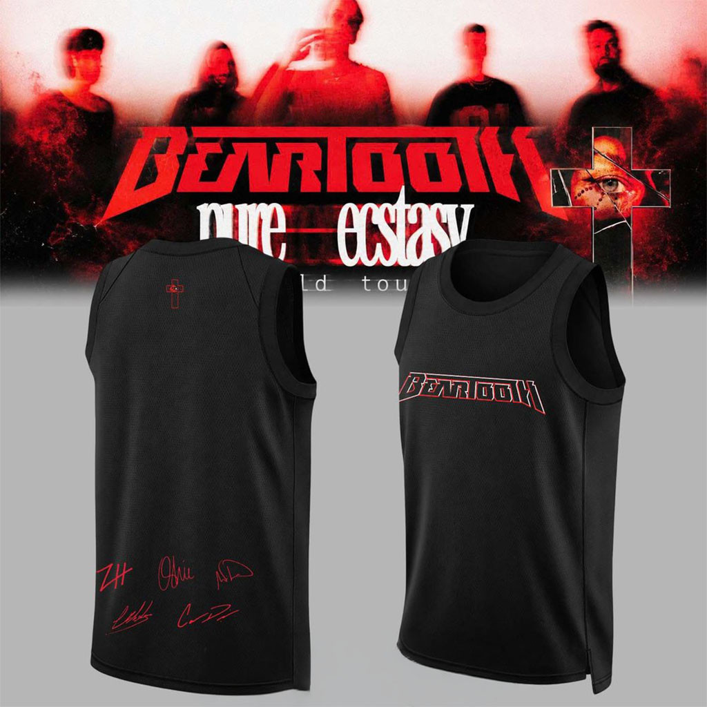 Beartooth Pure Ecstasy World Tour 2026 Basketball Jersey Beartooth Merch Rock Fan Gifts Beartooth Pure Ecstasy World Tour 2026 Basketball Jersey Beartooth Merch Rock Fan Gifts