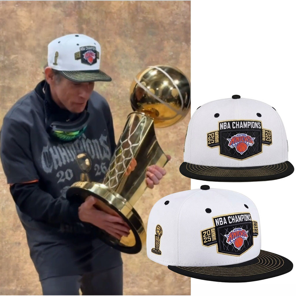 Ben Stiller 2026 Knicks Champions Finals Locker Room Snapback Hat New York Knicks Champs Merch