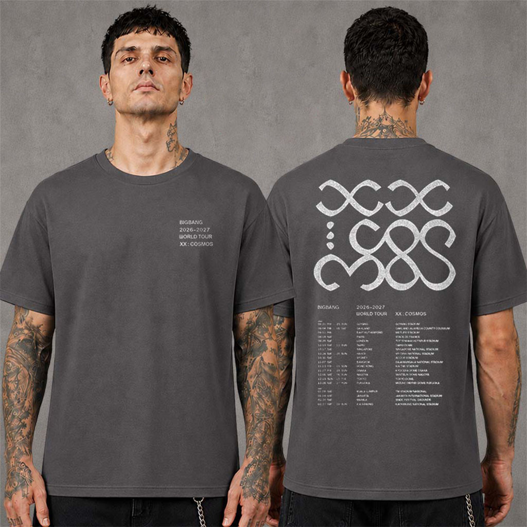 BIGBANG 2026 2027 Cosmos World Tour City List Tour T-Shirt BIGBANG Merch Gift For Friends