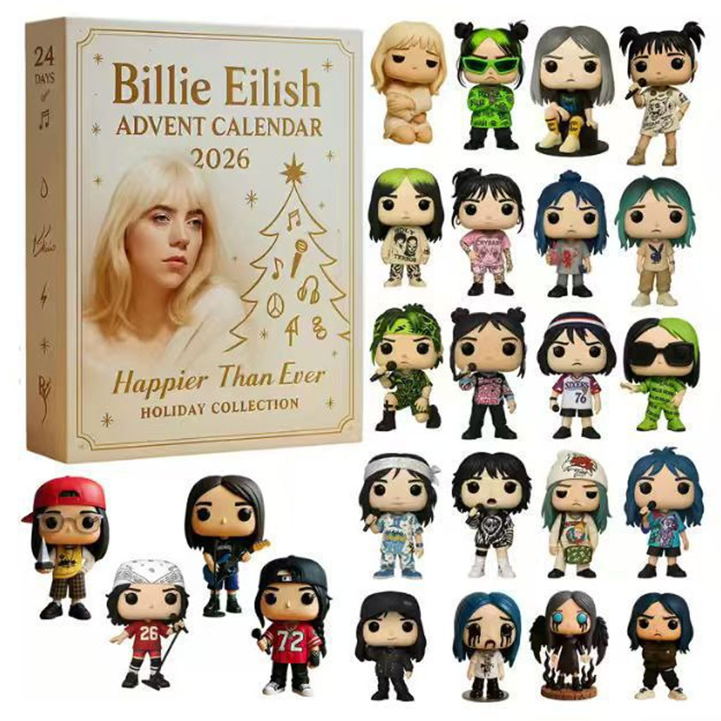 Billie Eilish Happier Than Ever Holiday Collection Advent Calendar Christmas Ornament Decor Billie Eilish Happier Than Ever Holiday Collection Advent Calendar Christmas Ornament Decor