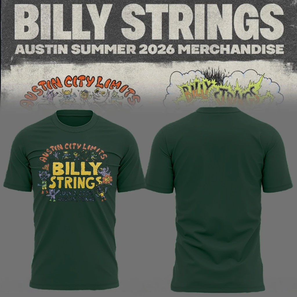 Billy Strings Austin Summer 2026 Merch Austin City Characters T-Shirt Gift For Music Lovers