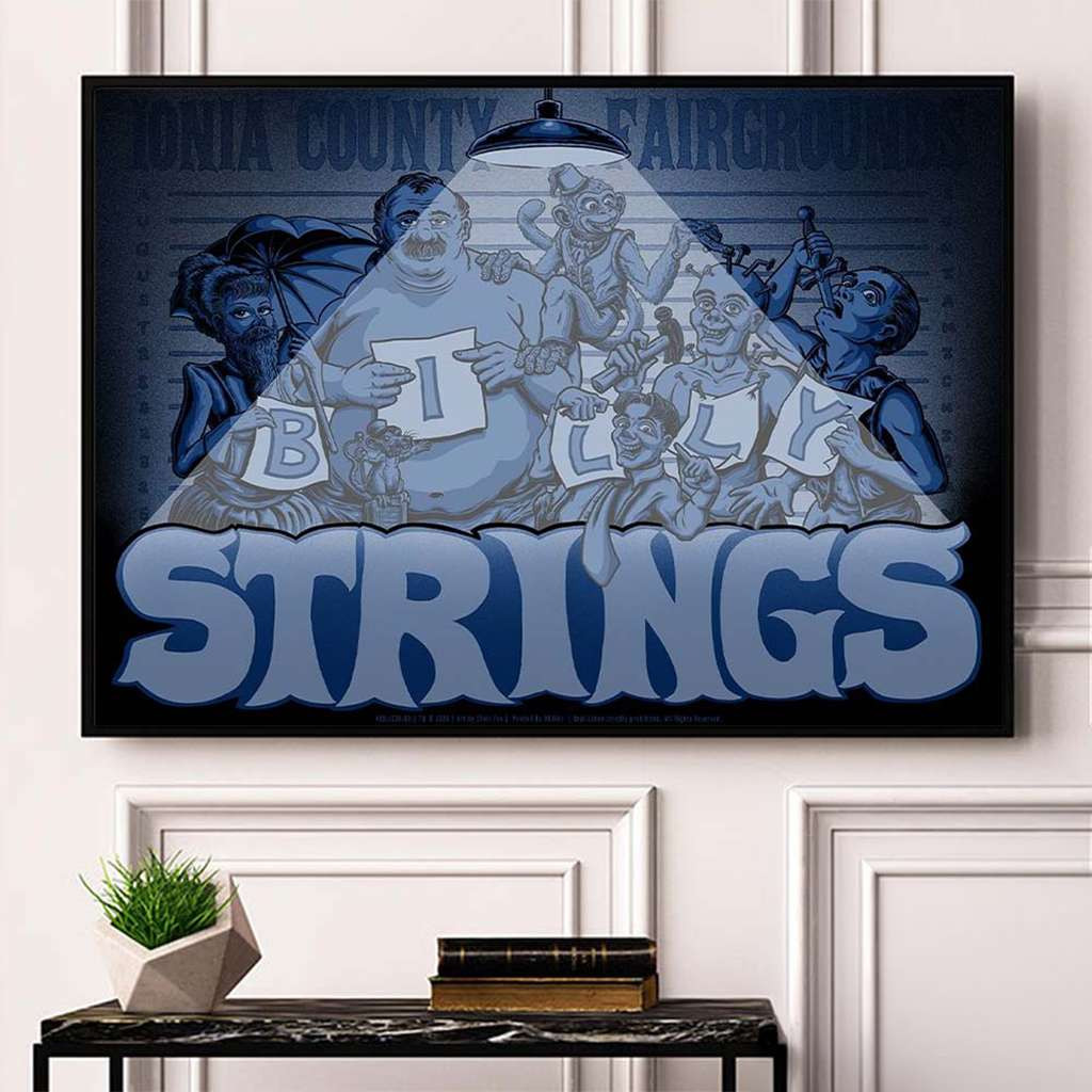 Billy Strings Ionia Freak Fair 2026 Event Poster Billy Strings Merch Wall Art For Living Room