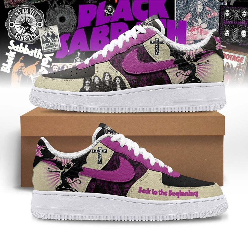 Black Sabbath Back To The Beginning Shoes Sneakers Black Sabbath Merch Gift For Band Fans