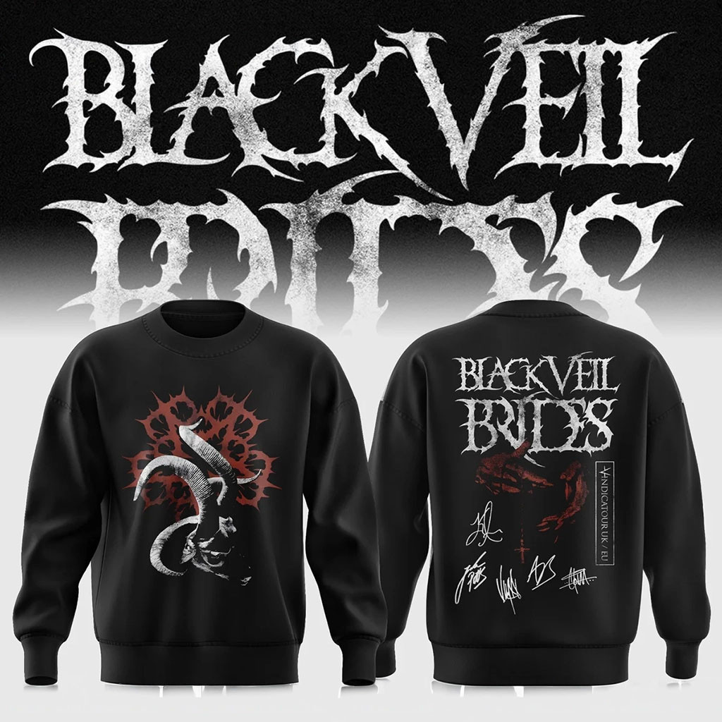 Black Veil Brides Merch BVB indica Tour 2026 Signature Sweatshirt Rock Fan Gift