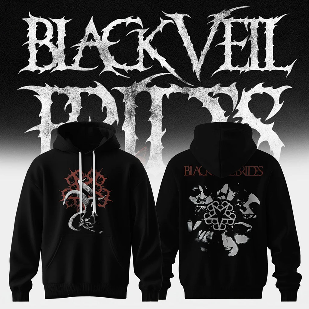 Black Veil Brides Merch Vindica Tour 2026 Devil Horns Hoodie BVB Band Hoodie Rock Music Fan Gift Black Veil Brides Merch Vindica Tour 2026 Devil Horns Hoodie BVB Band Hoodie Rock Music Fan Gift