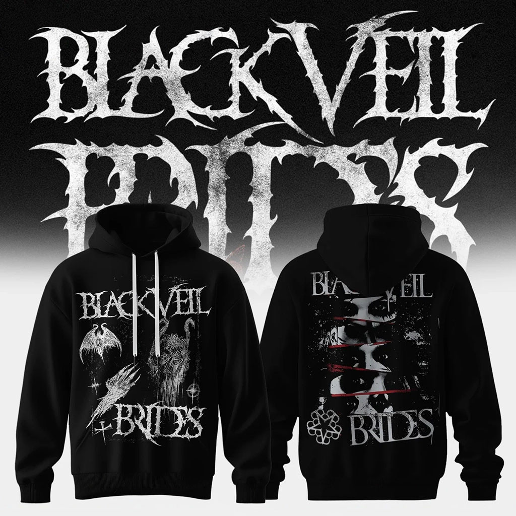 Black Veil Brides Merch Vindica Tour 2026 Gothic Vision Hoodie BVB Band Gear Rock Lovers Gift