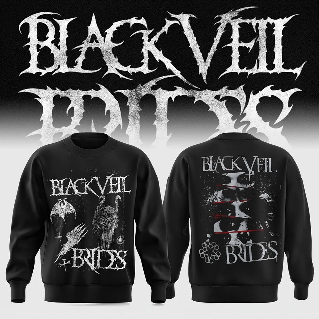 Black Veil Brides Merch Vindica Tour 2026 Gothic Vision Sweatshirt BVB Band Crewneck Fan Gift Black Veil Brides Merch Vindica Tour 2026 Gothic Vision Sweatshirt BVB Band Crewneck Fan Gift