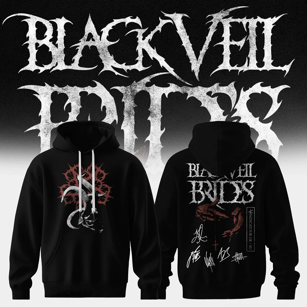 Black Veil Brides Merch Vindica Tour 2026 Signature Hoodie Rock Music Fan Gift