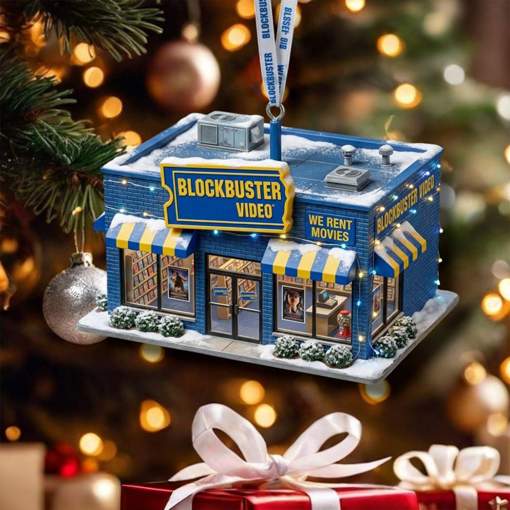 Blockbuster Video Store Christmas Ornament Xmas Tree Ornaments Holiday Decor