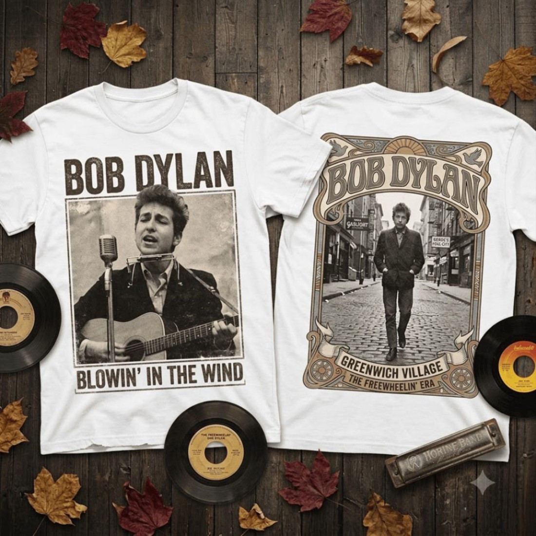 Bob Dylan Blowin In The Wind Vintage T-Shirt Bob Dylan Merch Gifts For Music Lovers