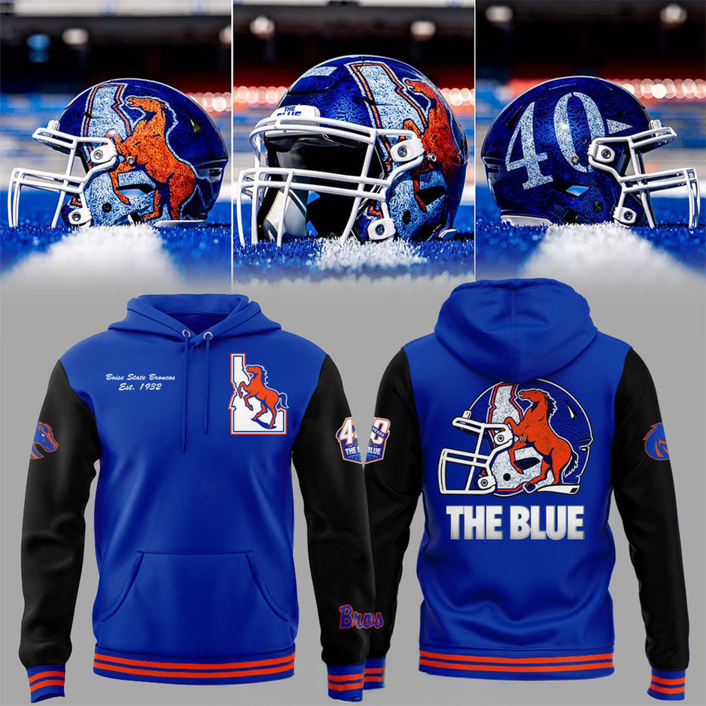 Boise State Broncos Celebrating 40 Years Of The Blue Special Hoodie Boise State Broncos Merch