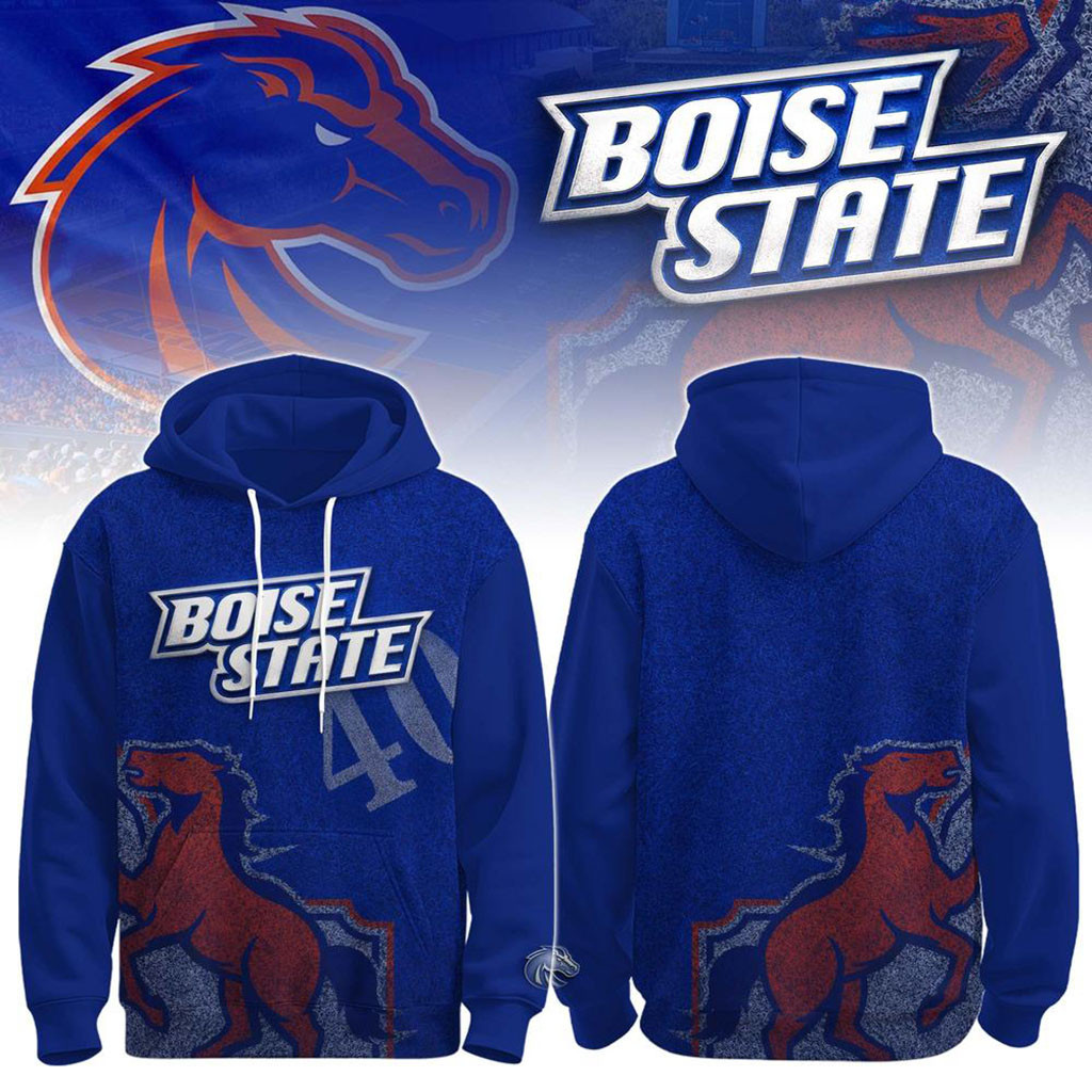 Boise State Broncos Helmet Inspired Hoodie BS Broncos Merch Good Gifts For Boyfriend Boise State Broncos Helmet Inspired Hoodie BS Broncos Merch Good Gifts For Boyfriend