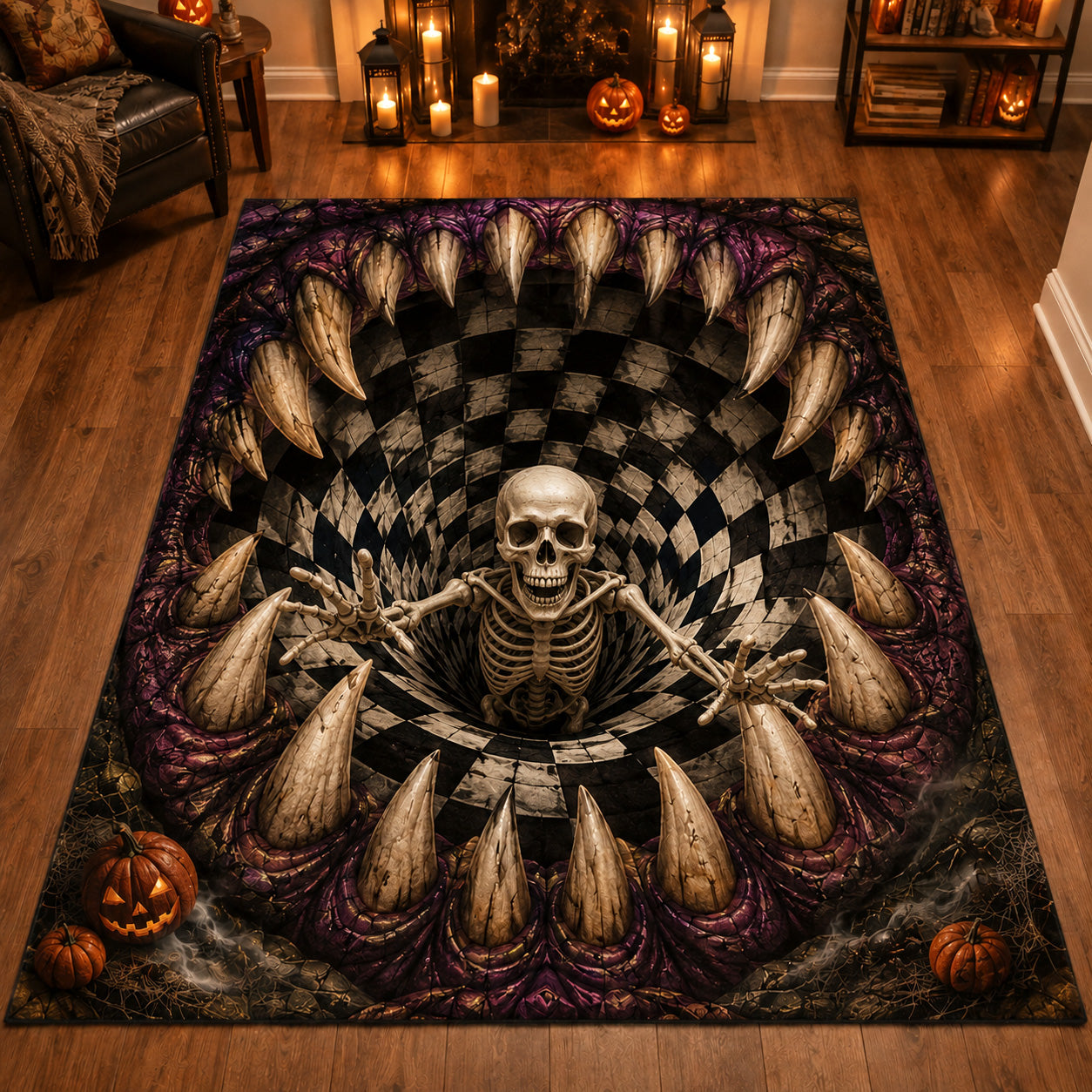 Bone Chasm Area Rug Halloween Indoor Rug Halloween Gifts For Family Bone Chasm Area Rug Halloween Indoor Rug Halloween Gifts For Family
