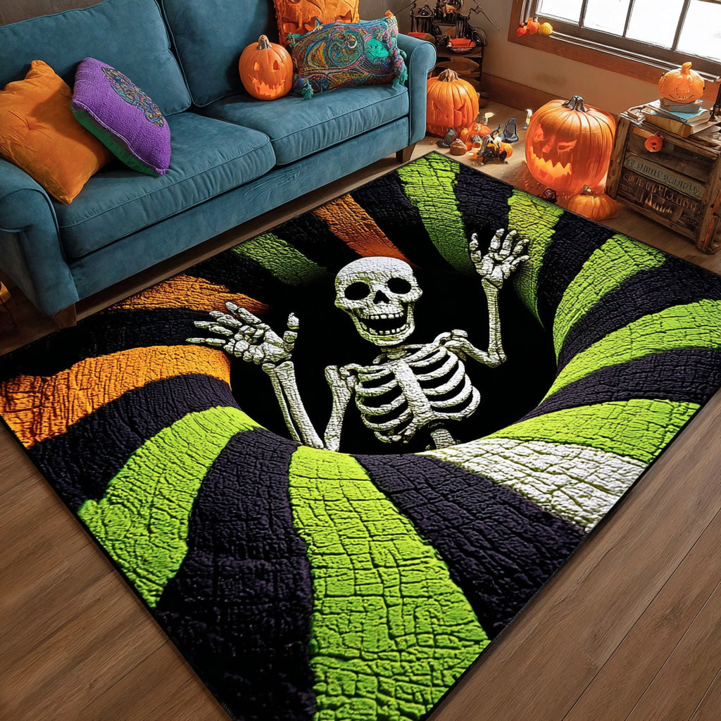 Bone Chiller Area Rug Halloween Decor On House Spooky Gifts