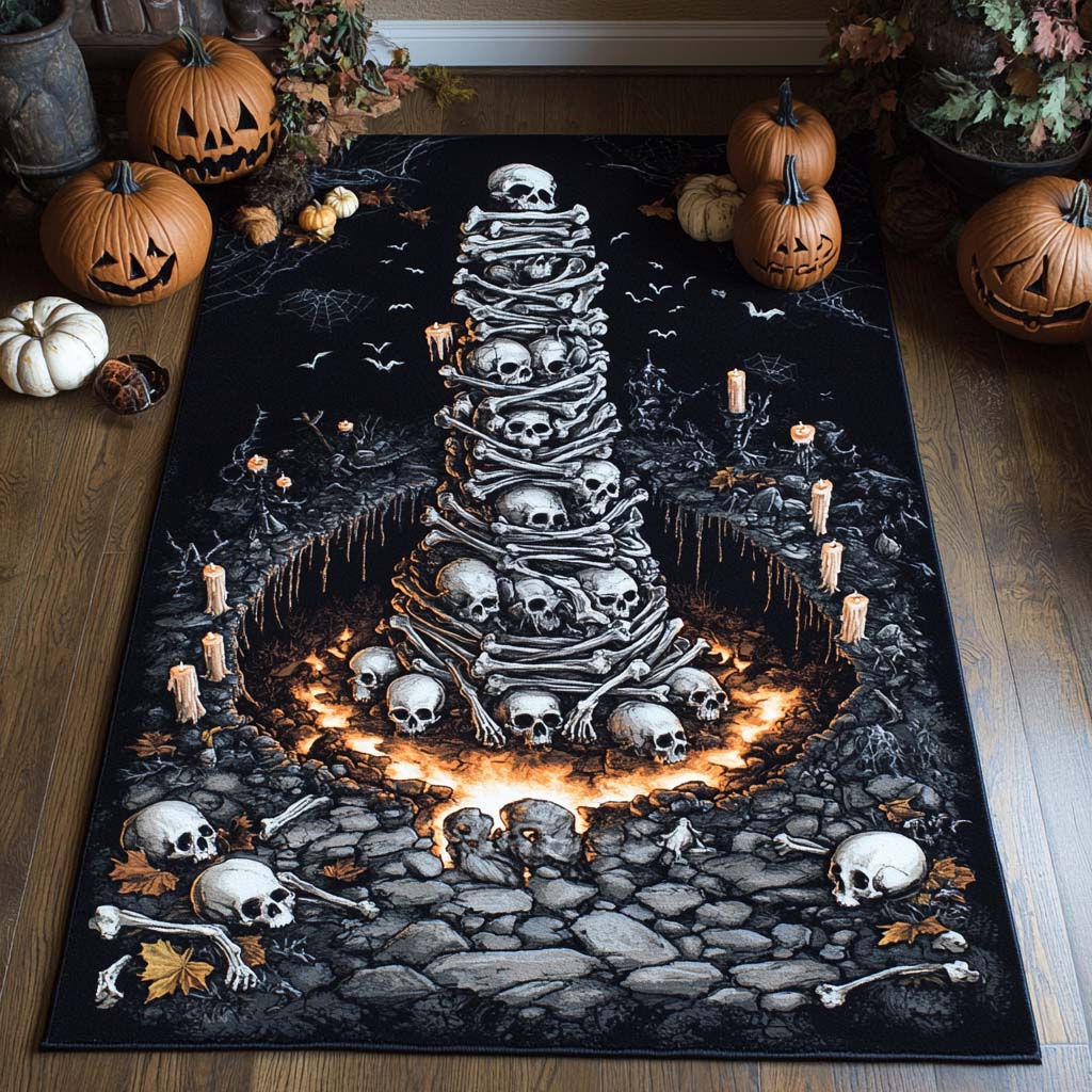 Bone Spire Area Rug Gothic Living Room Ideas Halloween Themed Gifts
