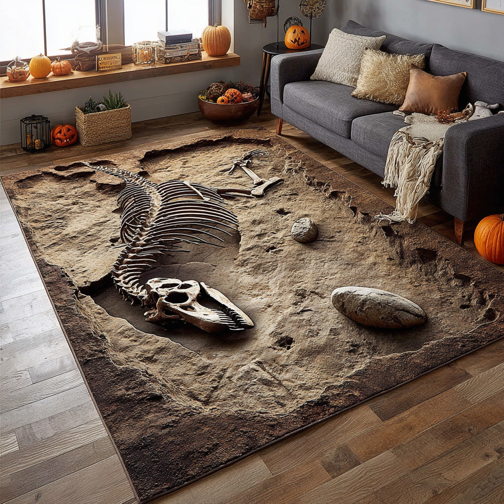 Bones Abyss Area Rug Big Carpets For Living Room Halloween Themed Gifts