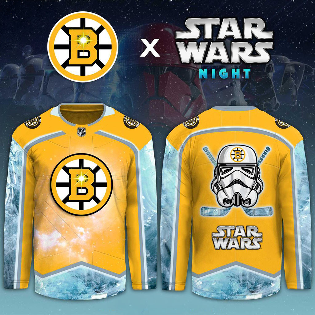 Boston Bruins 2026 Star Wars Theme Game Night Hockey Jersey Boston Bruins Merch Gifts For Fan