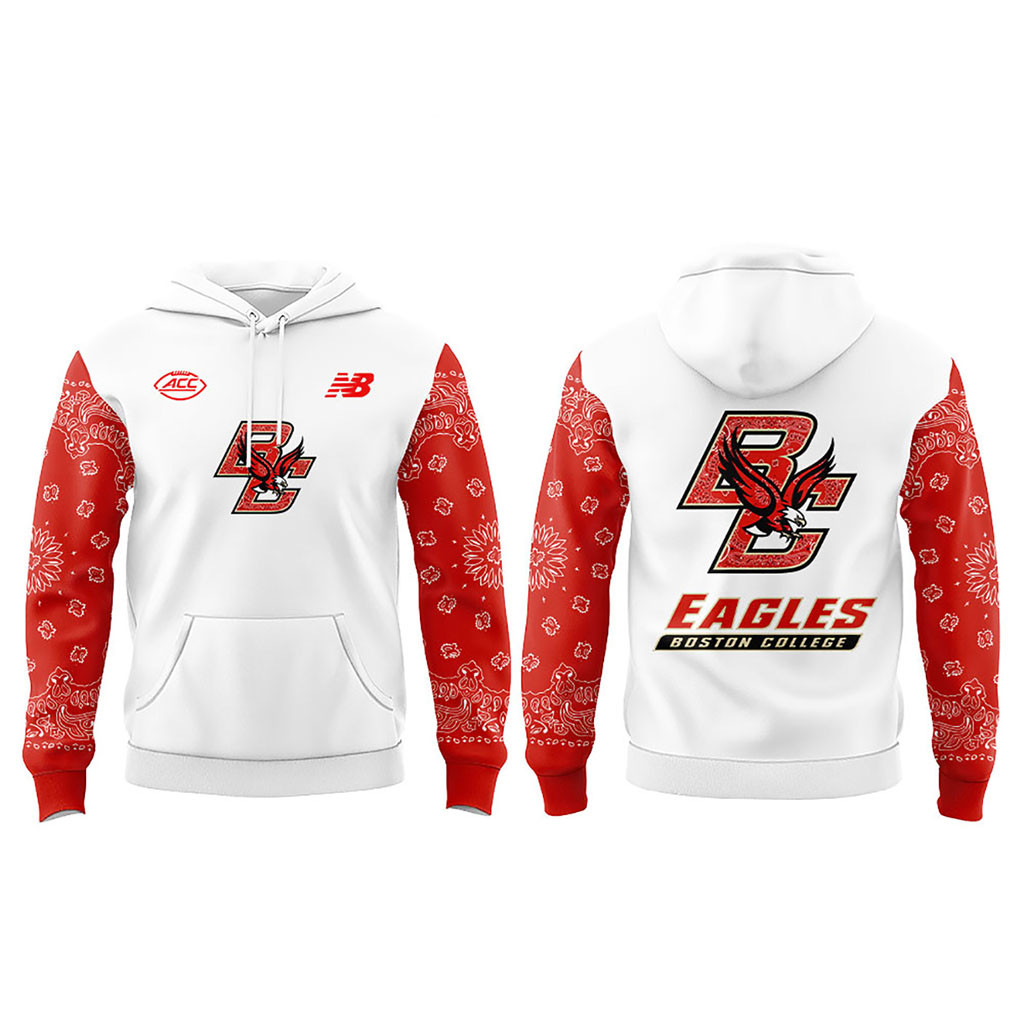 Boston College Football Uniform White Out Hoodie BC Eagles Merch Gift For Football Lovers Boston College Football Uniform White Out Hoodie BC Eagles Merch Gift For Football Lovers