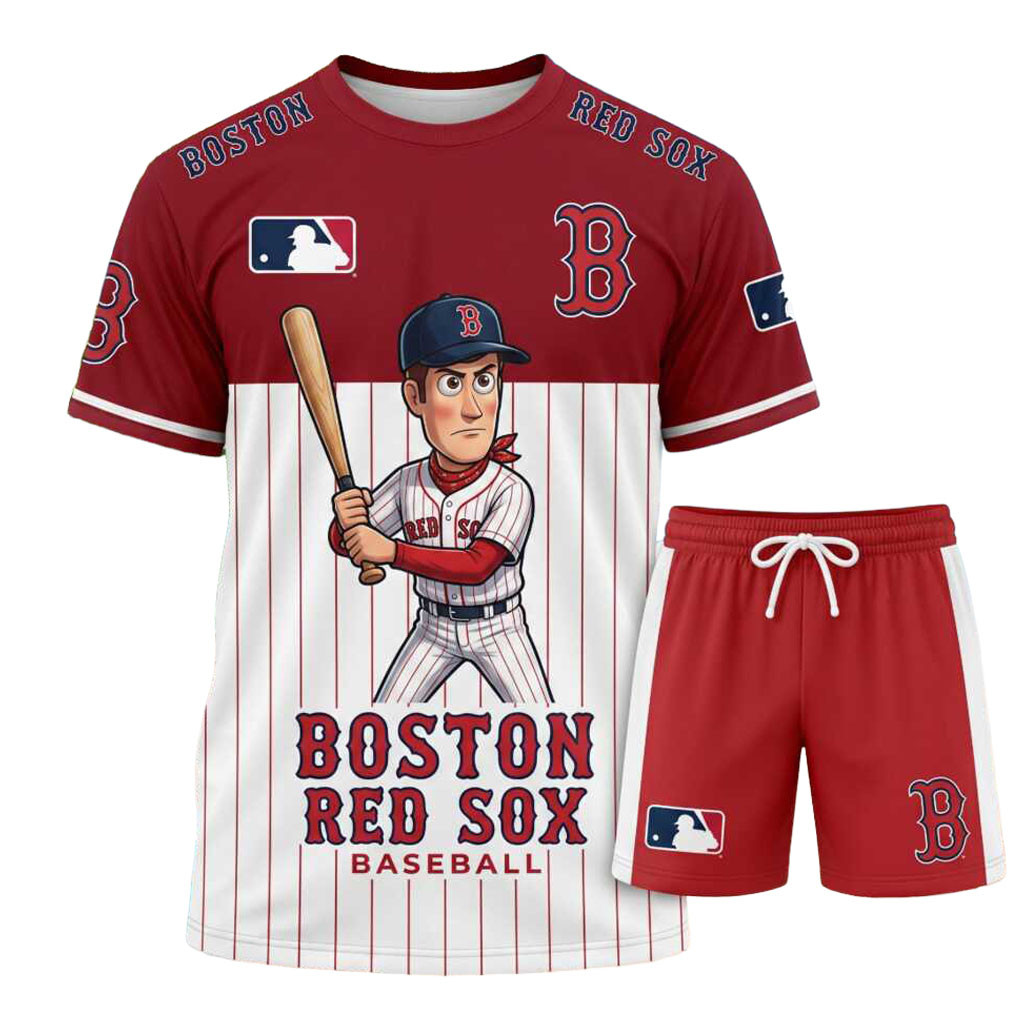 Boston Red Sox Baseball Woody Character Shirt And Shorts Red Sox Merch Gift For Baseball Fans