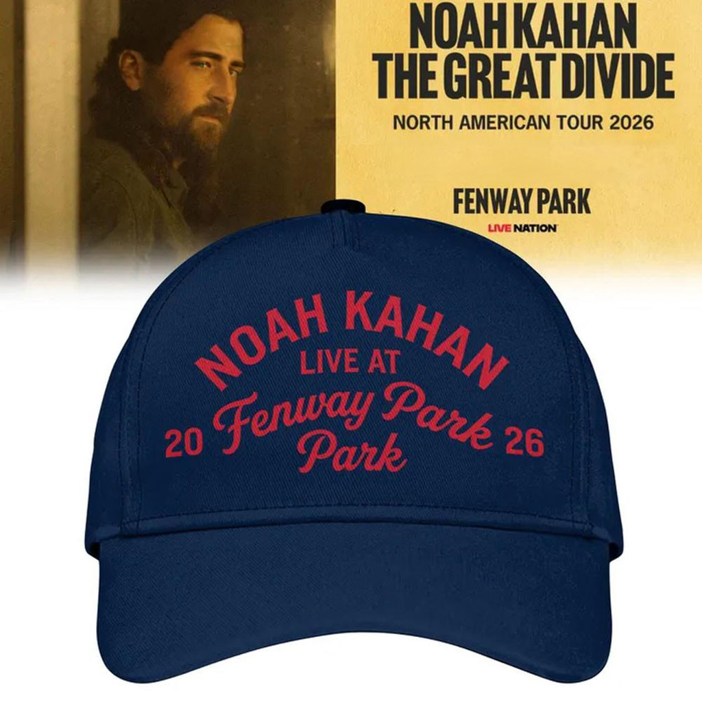 Boston Red Sox X Noah Kahan Merch The Great Divide Tour 2026 Navy Hat Gift For Music Lover