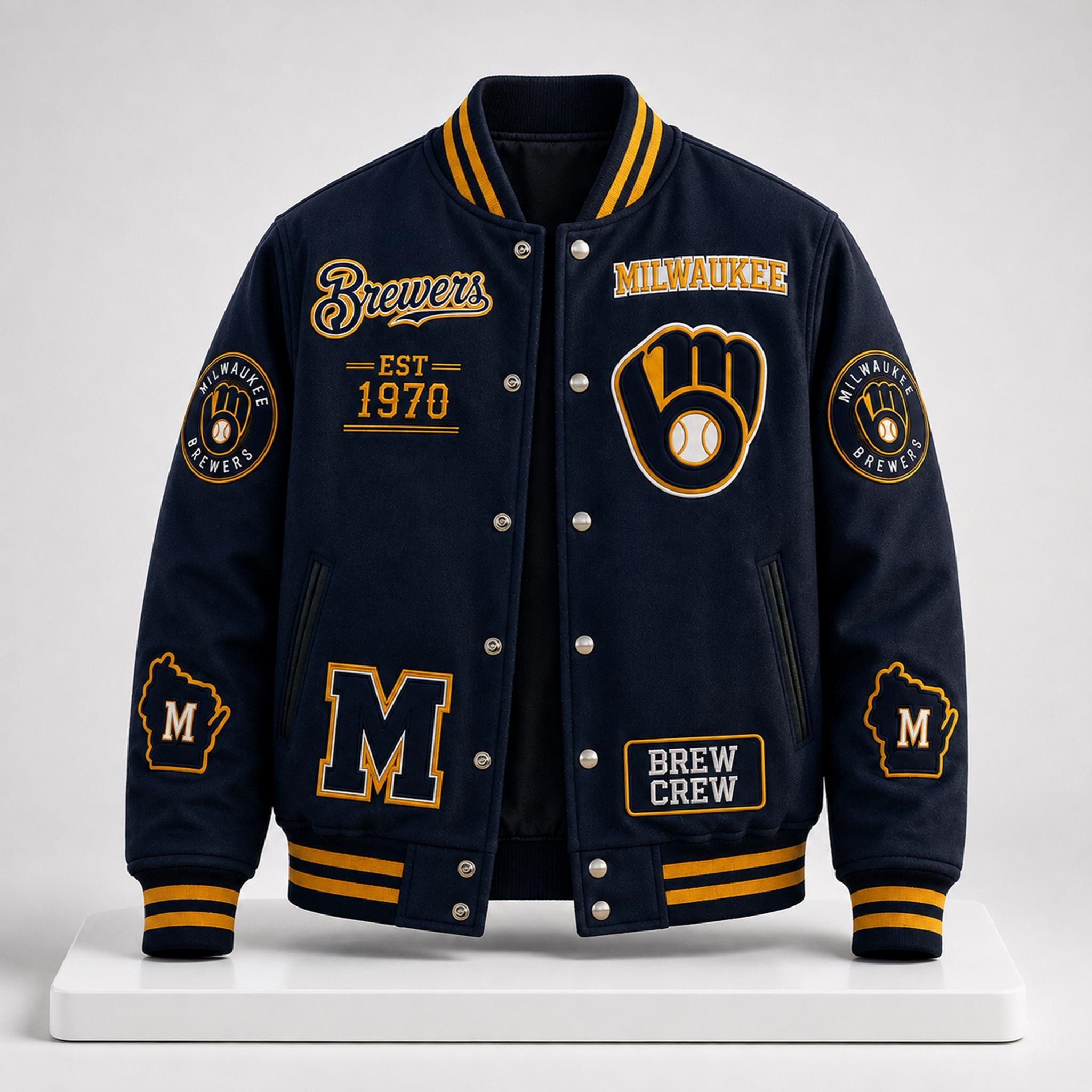 Brewers Baseball 2026 Coat Est 1970 Brew Crew Jacket