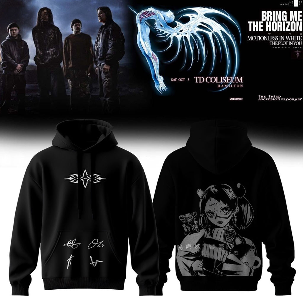 Bring Me The Horizon Music Signature 2026 Hoodie Nex Gen Hoodie BMTH Merch Gift For Music Lover Bring Me The Horizon Music Signature 2026 Hoodie Nex Gen Hoodie BMTH Merch Gift For Music Lover