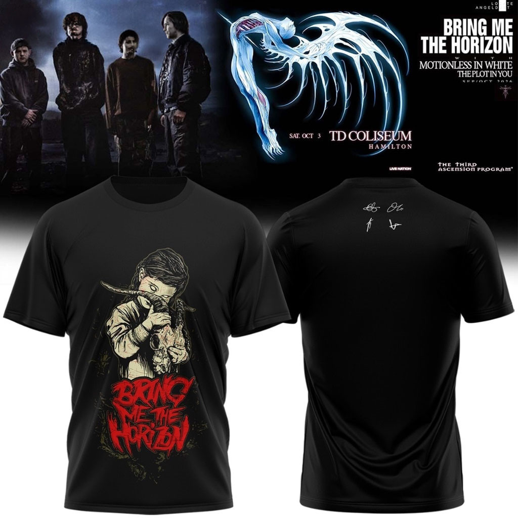 Bring Me The Horizon Music Signature 2026 T-Shirt Goat Girl Shirt BMTH Merch Rock Fan Gifts Bring Me The Horizon Music Signature 2026 T-Shirt Goat Girl Shirt BMTH Merch Rock Fan Gifts