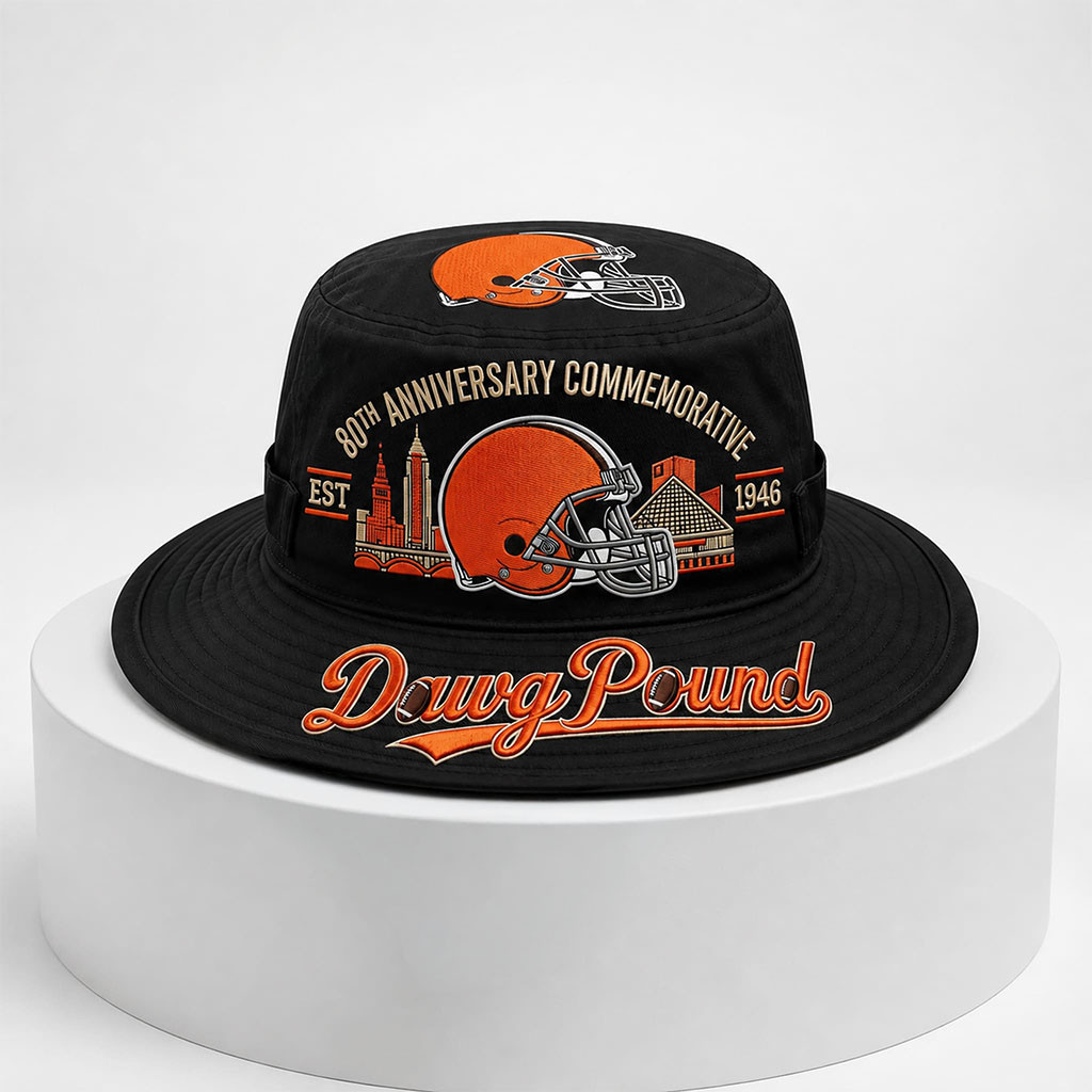 Browns Dawg Pound EST 1946 Bucket Hat Cincinnati Bengals Merch Gifts For Football Fan
