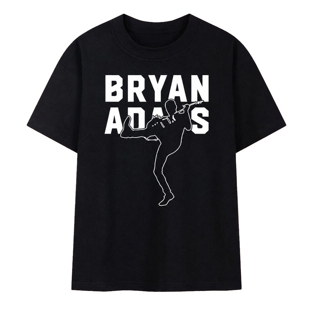Bryan Adams Guitar Silhouette Graphic Vintage Rock T-Shirt Bryan Adams Merch Fan Gifts Bryan Adams Guitar Silhouette Graphic Vintage Rock T-Shirt Bryan Adams Merch Fan Gifts