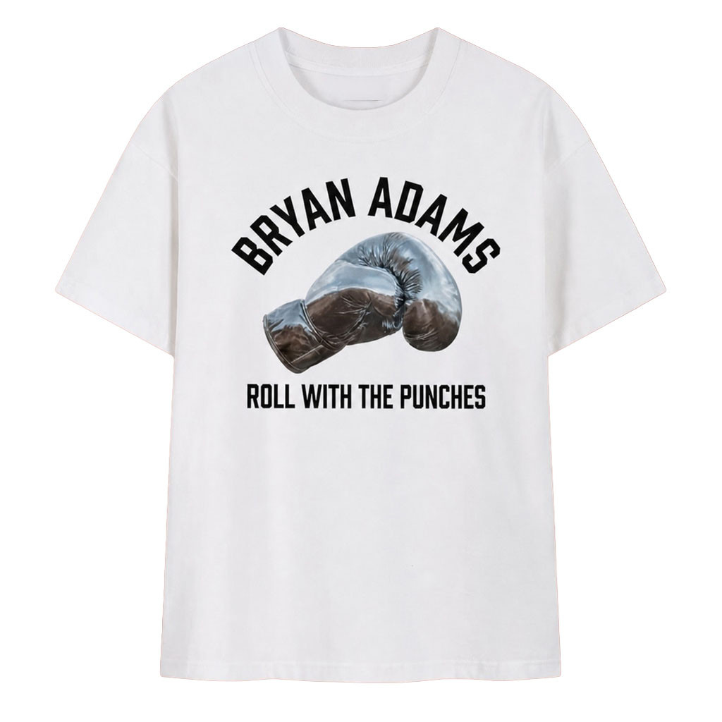 Bryan Adams Roll With The Punches Boxing Glove T-Shirt Bryan Adams Merch Gift For Fans