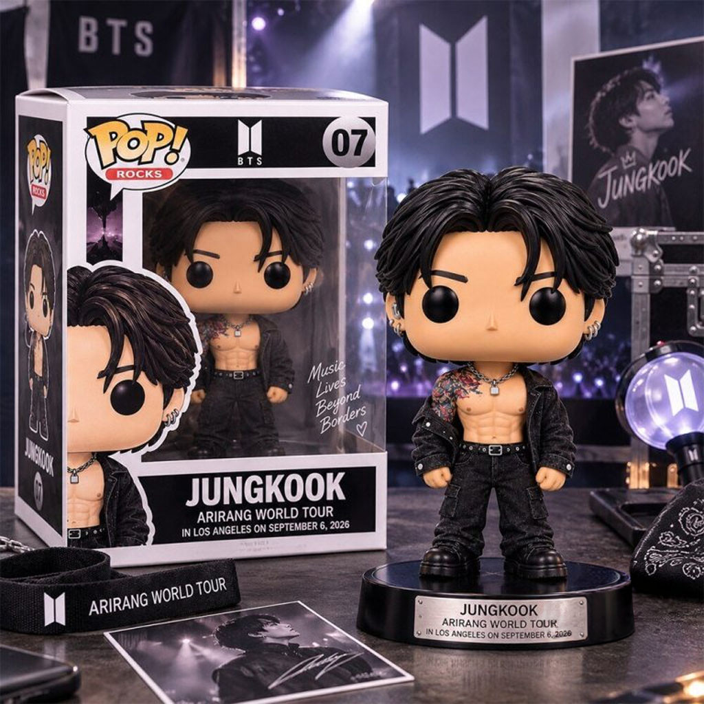 BTS Jungkook Arirang Los Angeles 2026 Shirtless With Tattoo Funko Pop BTS Merch Arirang BTS Jungkook Arirang Los Angeles 2026 Shirtless With Tattoo Funko Pop BTS Merch Arirang