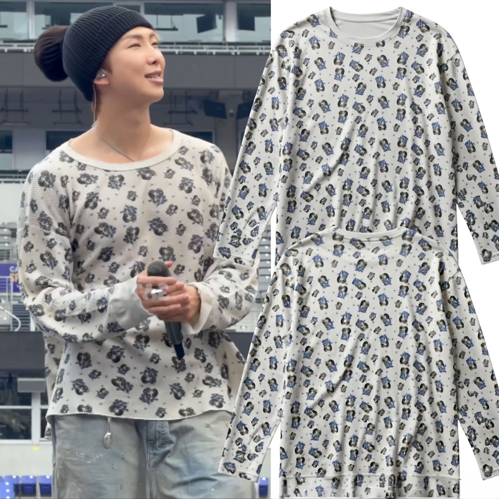 BTS RM Enfants Riches Deprimes Brain VS Heart Long Sleeve Shirt RM For Soundcheck Baltimore 2