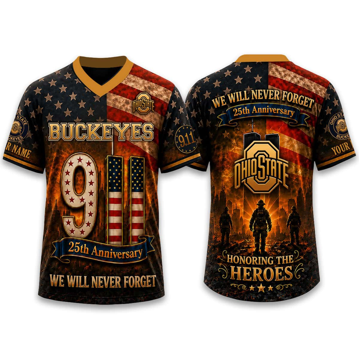 Buckeyes Firefighter Never Forget 9 11 2026 Jersey