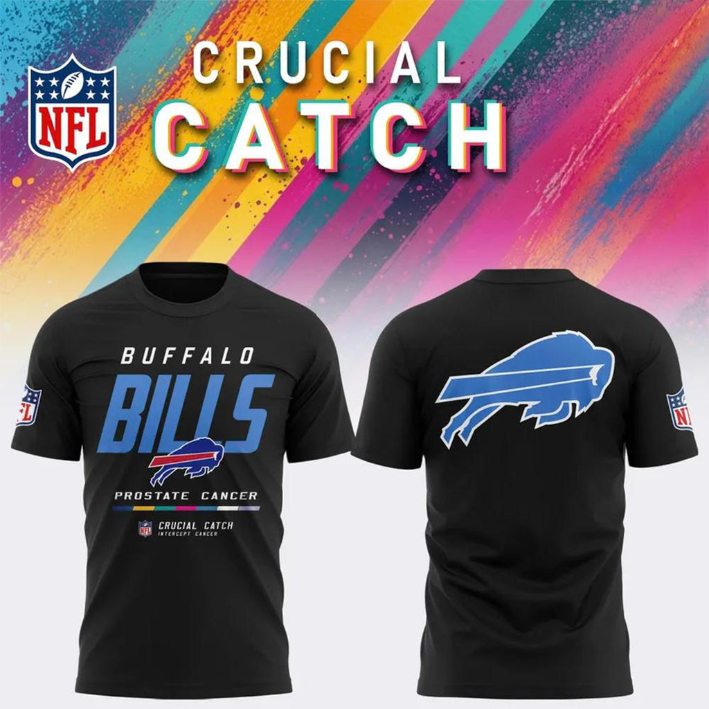 Buffalo Bills 2026 Crucial Catch Intercept Cancer T-Shirt NFL Crucial Catch Merch Fans Gifts Buffalo Bills 2026 Crucial Catch Intercept Cancer T-Shirt NFL Crucial Catch Merch Fans Gifts