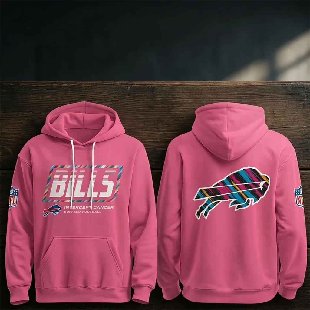 Buffalo Bills 2026 NFL Crucial Catch Pink Hoodie Buffalo Bills Merch Gifts For Football Fans
