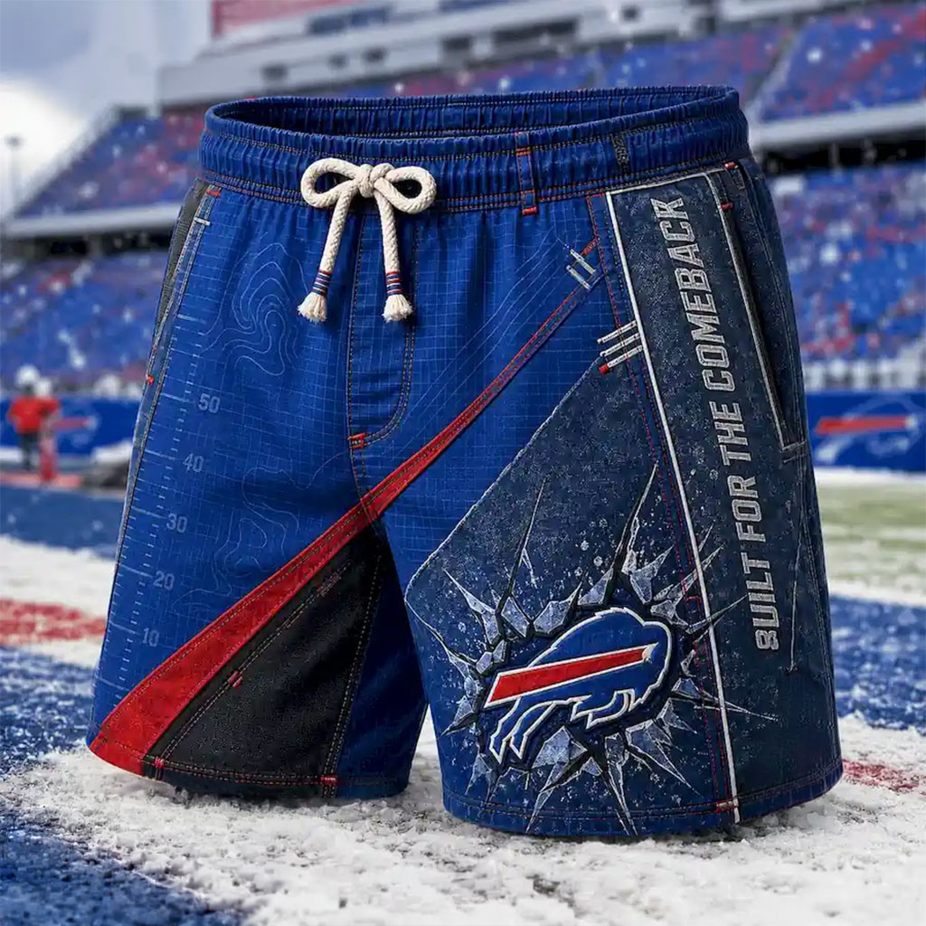 Buffalo Bills Built For The Comeback Shorts Buffalo Bills Merch Football Gift Ideas For Men